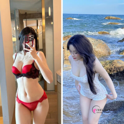 gái xinh khoe ngực